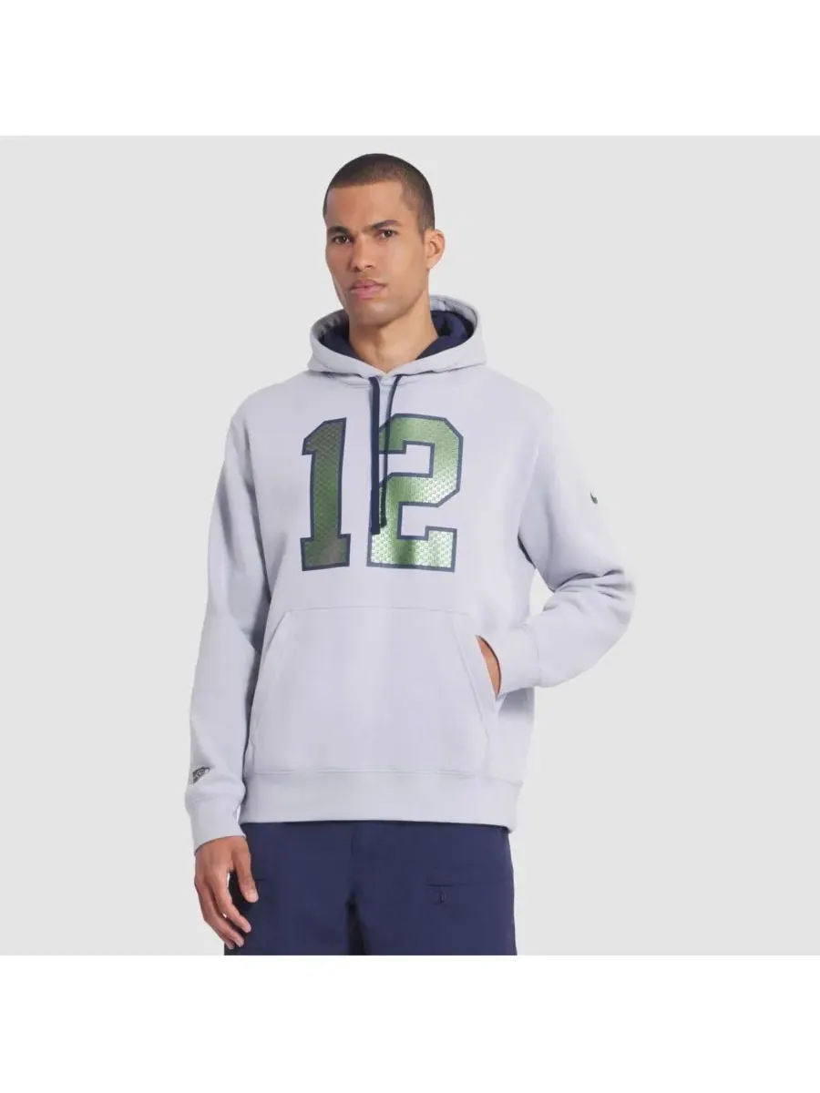 Nike Мужская серая толстовка Seattle Seahawks 2025 Rivalries Collection Club