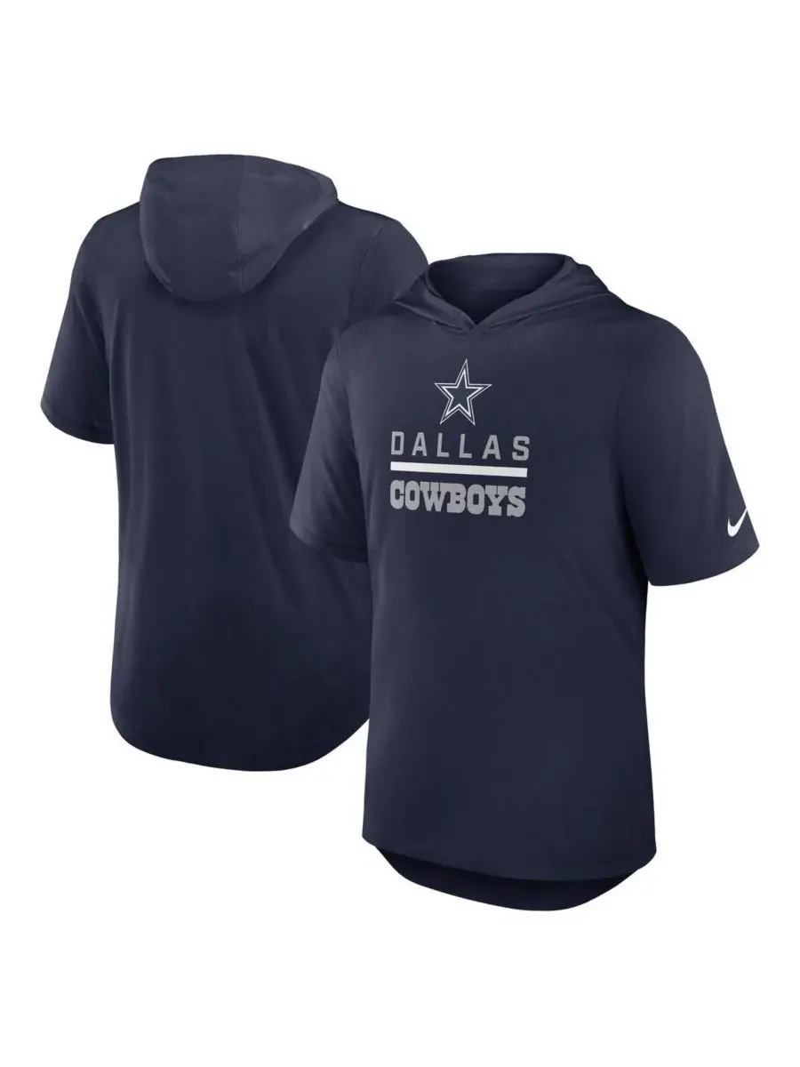 Nike Мужская темно-синяя толстовка с капюшоном Dallas Cowboys Lockup Tri-Blend