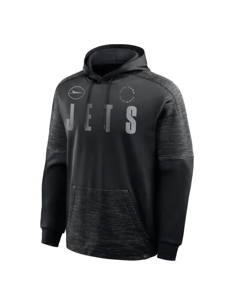 Fanatics Мужская черная толстовка с капюшоном New York Jets Chip Shot — изображение 3 из 3, черный