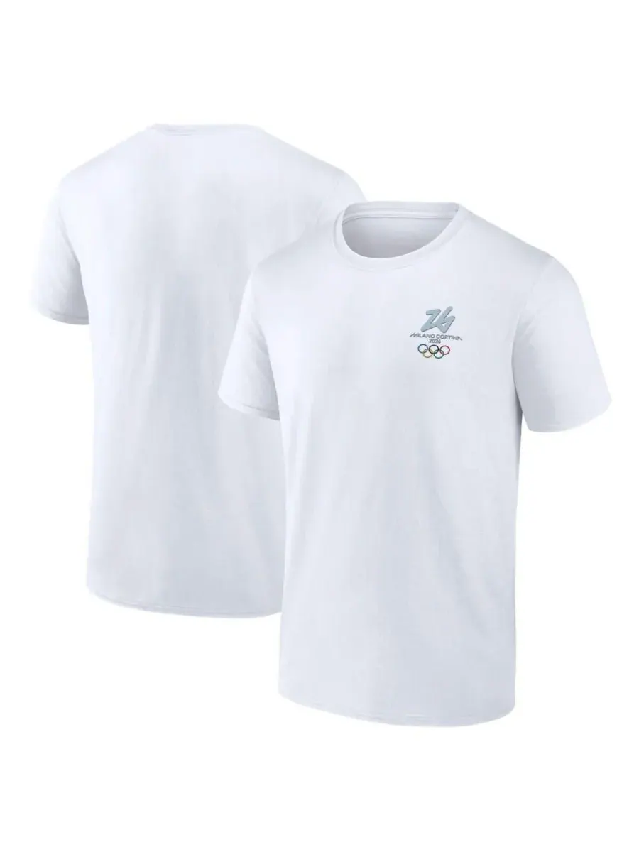Fanatics Мужская белая футболка Milano Cortina 2026 Winter Olympics Essentials