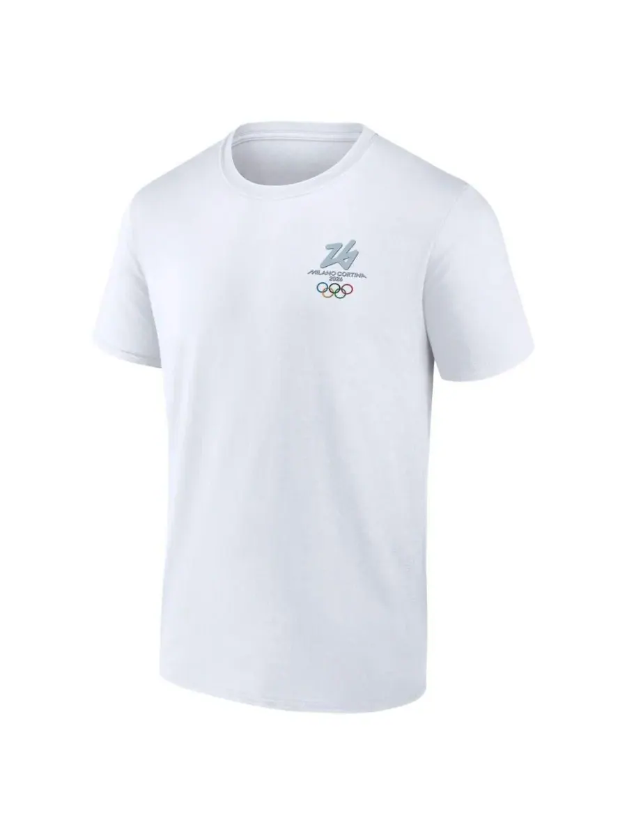 Fanatics Мужская белая футболка Milano Cortina 2026 Winter Olympics Essentials — изображение 2 из 3, белый