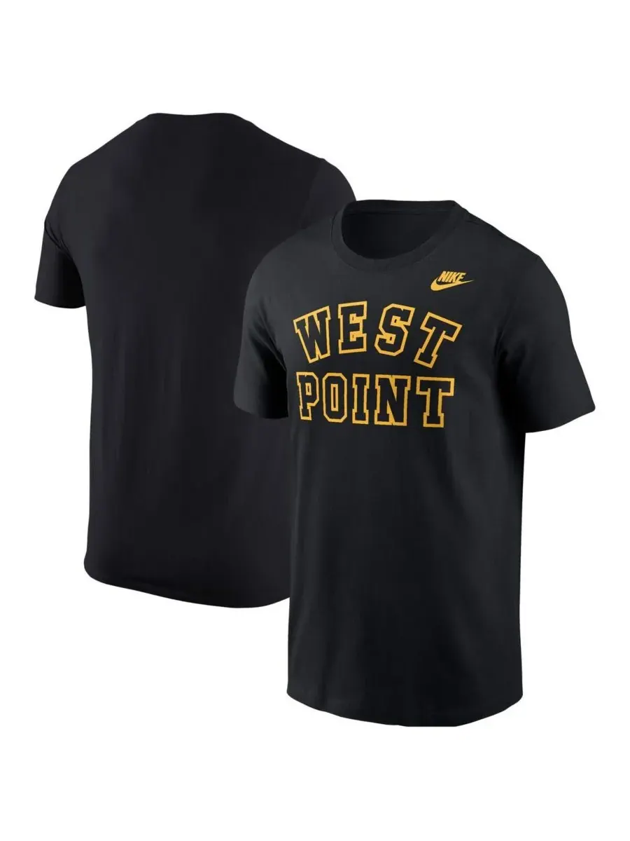 Nike Мужская черная армейская футболка Black Knights с логотипом West Point Classic Collection