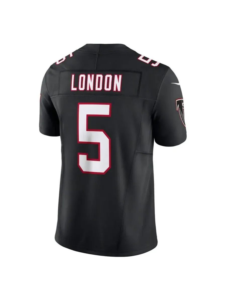 Мужская футболка Drake London Atlanta Falcons Vapor FUSE Limited Nike — изображение 2 из 4, черный белый