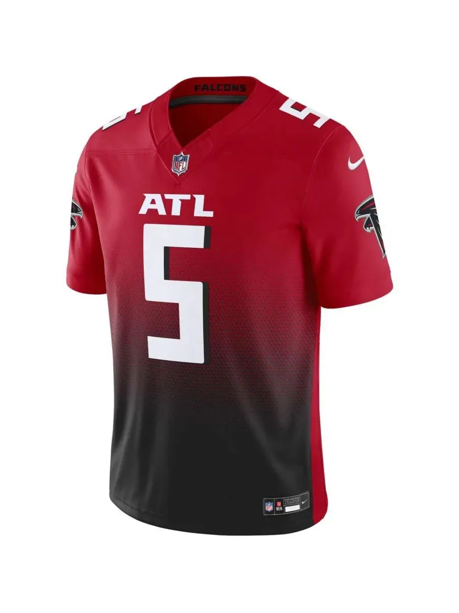 Мужская футболка Drake London Atlanta Falcons Vapor FUSE Limited Nike — изображение 3 из 4, черный белый