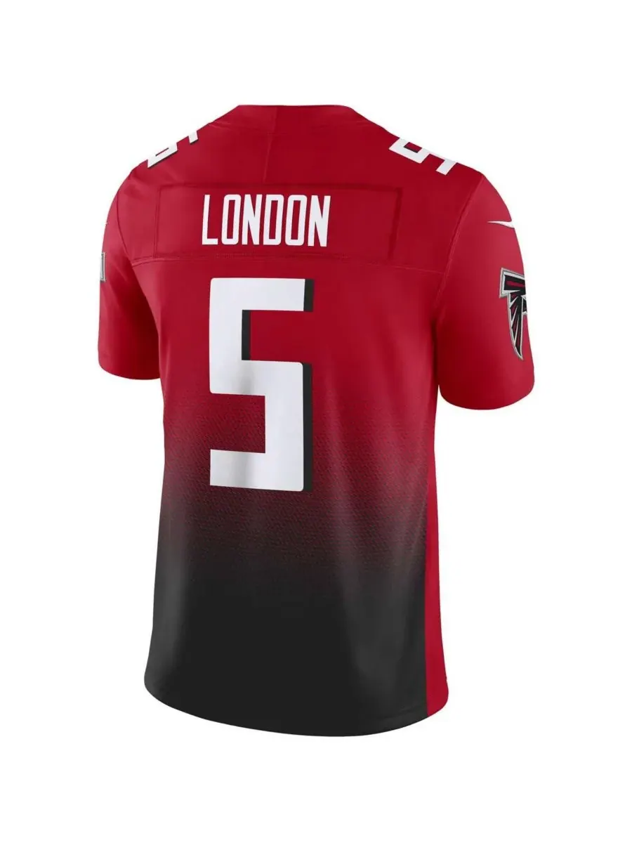 Мужская футболка Drake London Atlanta Falcons Vapor FUSE Limited Nike — изображение 4 из 4, черный белый