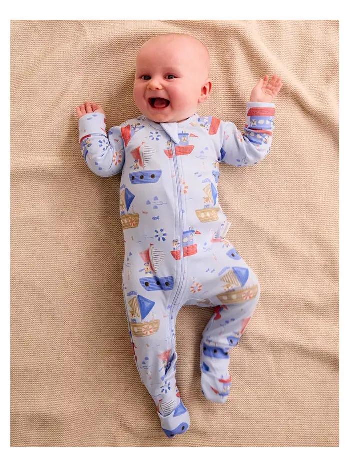 Комбинезон на молнии для мальчиков Baby Boys Purebaby — изображение 2 из 5