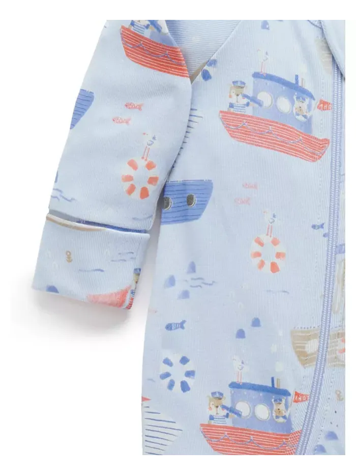 Комбинезон на молнии для мальчиков Baby Boys Purebaby — изображение 3 из 5