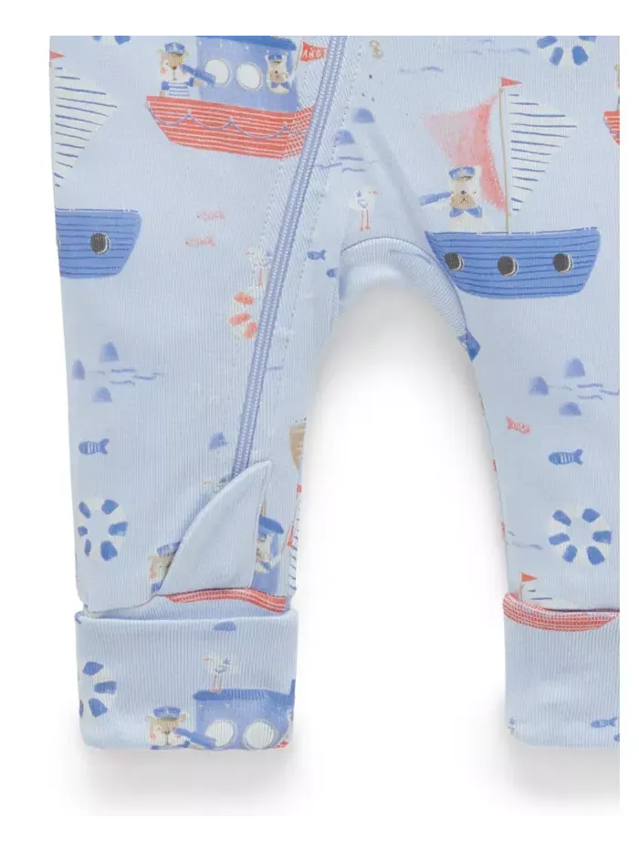 Комбинезон на молнии для мальчиков Baby Boys Purebaby — изображение 5 из 5
