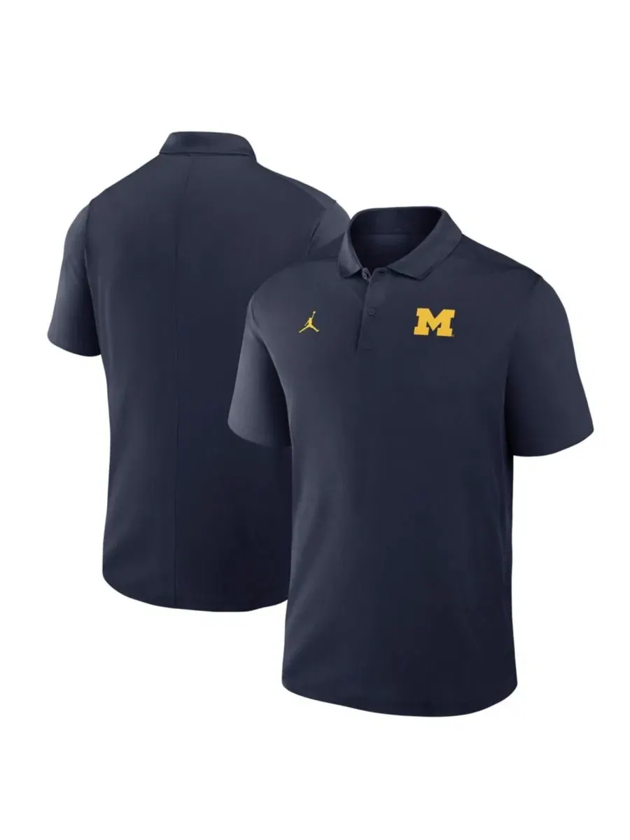 Поло с коротким рукавом, с логотипом команды, Michigan Wolverines Jordan