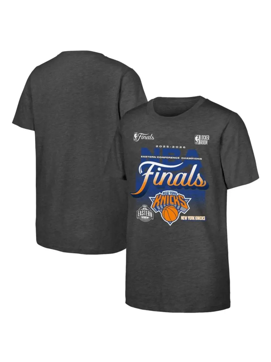 Детская футболка с принтом New York Knicks 2026 NBA Eastern Conference Champions Authentic Locker