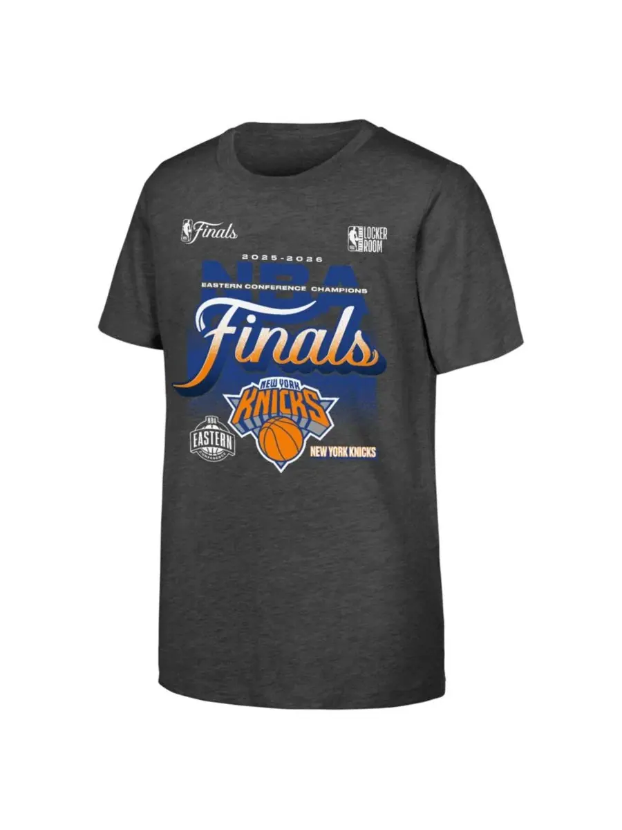 Детская футболка с принтом New York Knicks 2026 NBA Eastern Conference Champions Authentic Locker — изображение 2 из 3