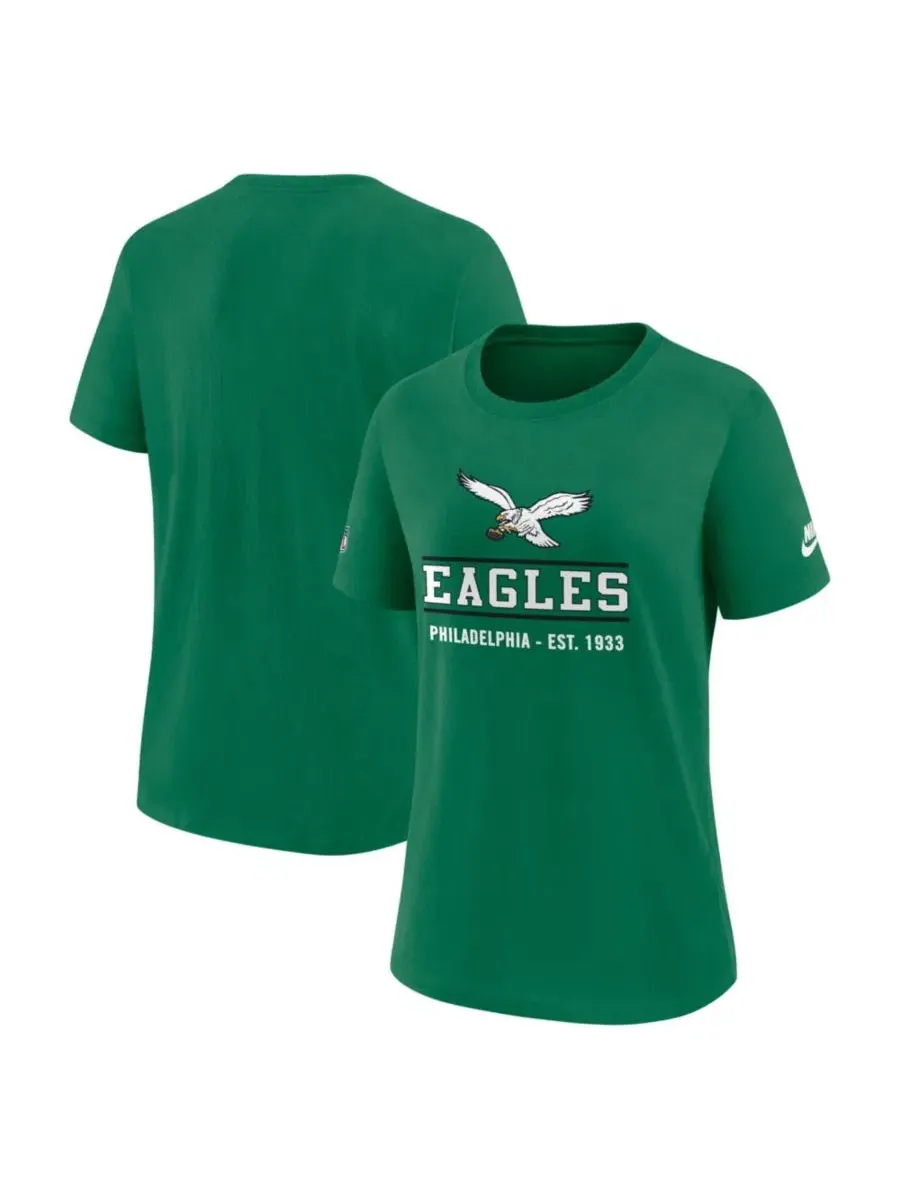 Футболка женская с принтом Philadelphia Eagles Sideline Alt Dri-FIT Nike