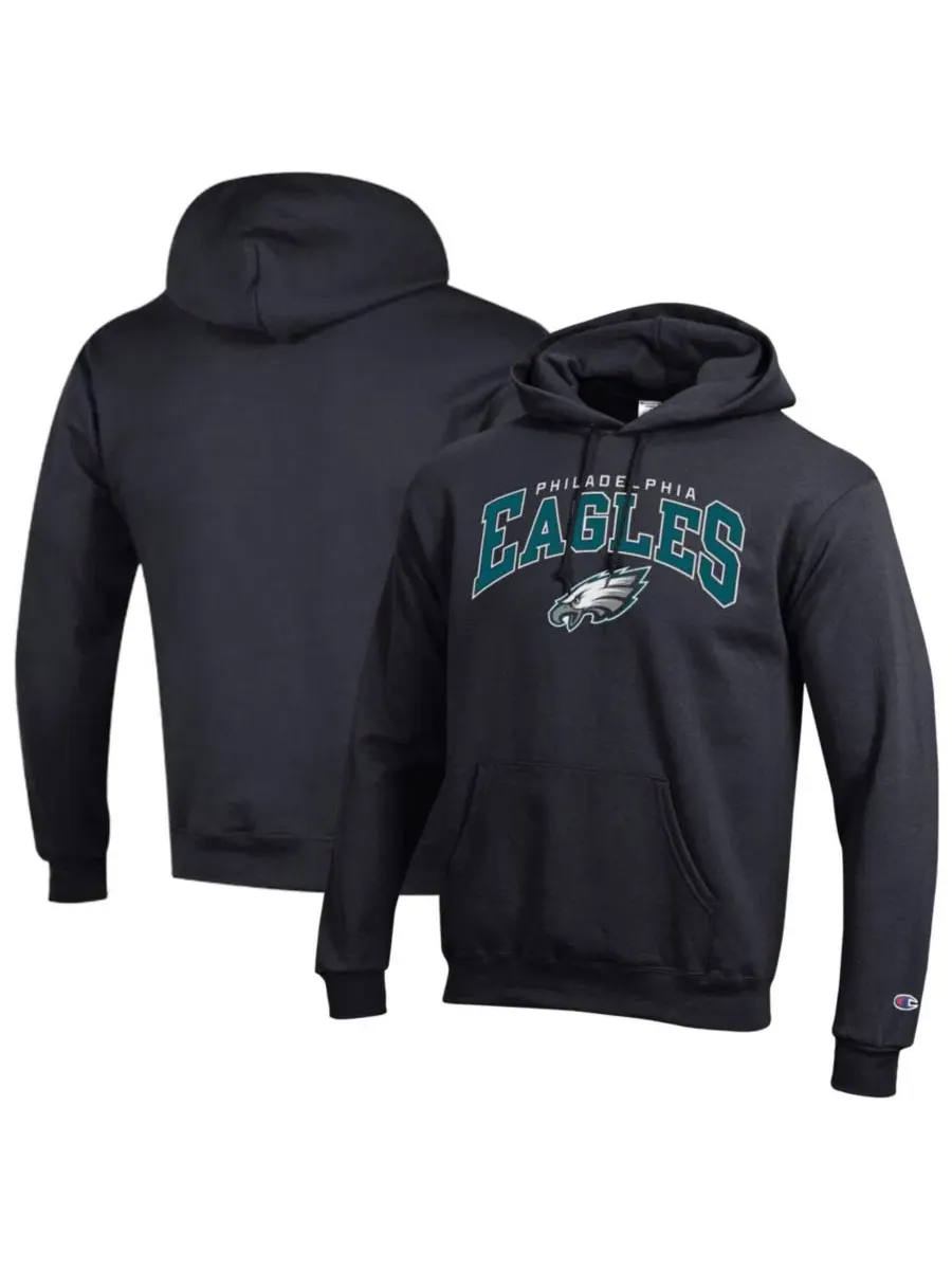 Худи с длинным рукавом Champion Philadelphia Eagles Power Blend Arch over Logo