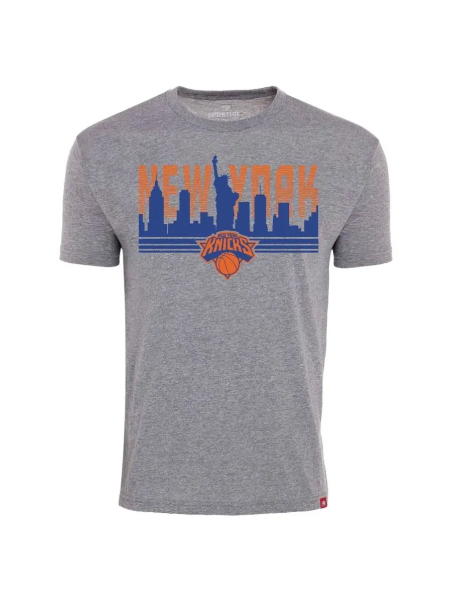 Футболка с принтом New York Knicks Sportiqe — изображение 2 из 3, серый
