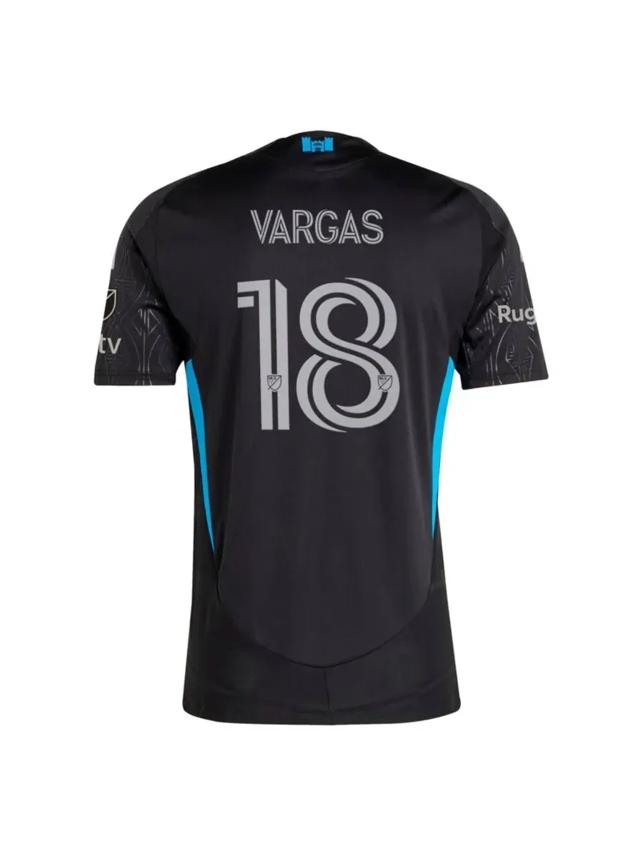Футболка с длинным рукавом Kerwin Vargas Charlotte FC 2025 Fortress Kit On-Field Authentic adidas — изображение 3 из 3