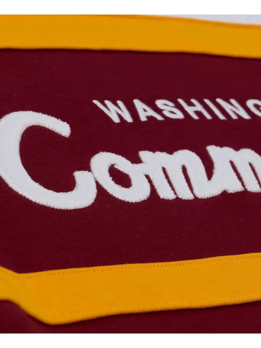 Худи с флисовой подкладкой Head Coach Mitchell & Ness — изображение 2 из 3, бордовый белый