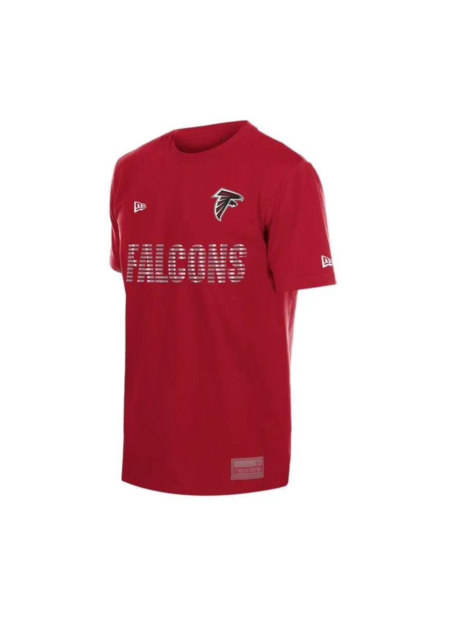 Футболка с принтом Match New Era, Atlanta Falcons — изображение 3 из 4, красный