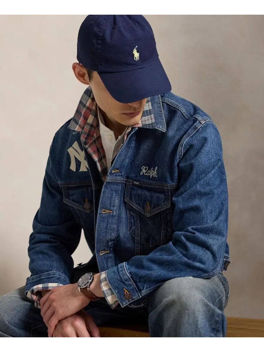 Джинсовая куртка-трактор с вышивкой New York Yankees Polo Ralph Lauren, Elliots — изображение 3 из 5