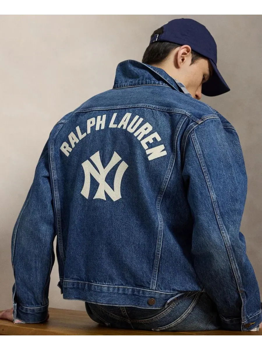 Джинсовая куртка-трактор с вышивкой New York Yankees Polo Ralph Lauren, Elliots — изображение 4 из 5