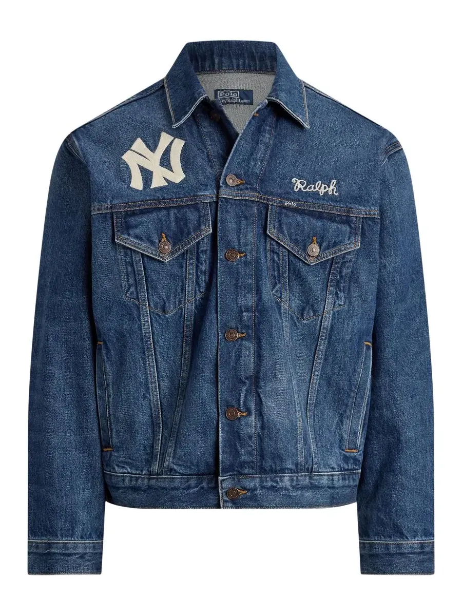 Джинсовая куртка-трактор с вышивкой New York Yankees Polo Ralph Lauren, Elliots — изображение 5 из 5