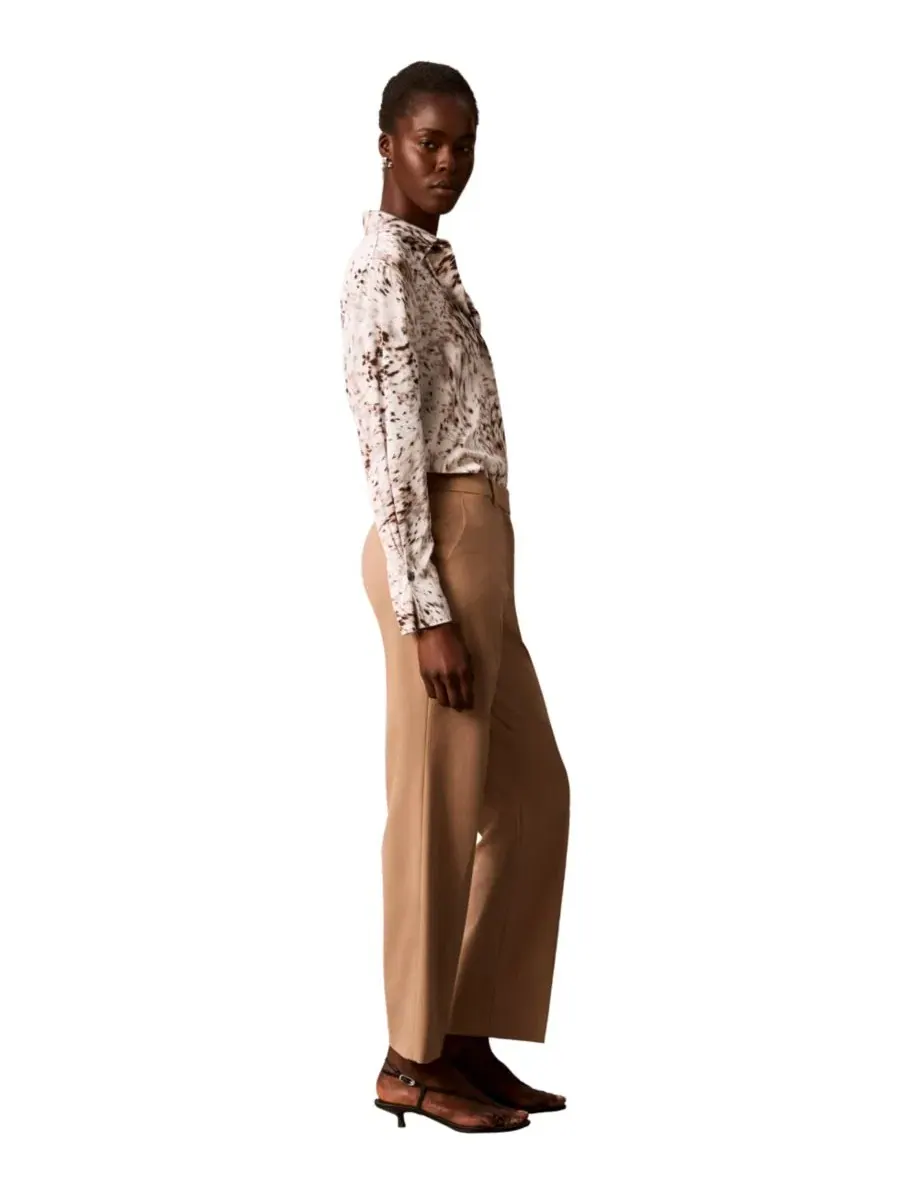 Брюки прямого кроя Calvin Klein, Cafe Mist Heather — изображение 3 из 5