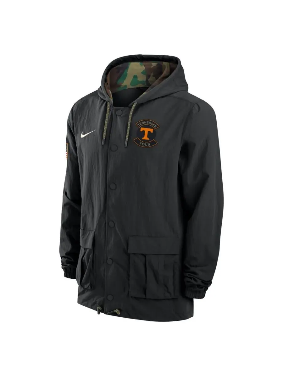 Nike Мужская черная куртка Tennessee Volunteers 2025 NCAA в честь Дня благодарения военнослужащим — изображение 2 из 3
