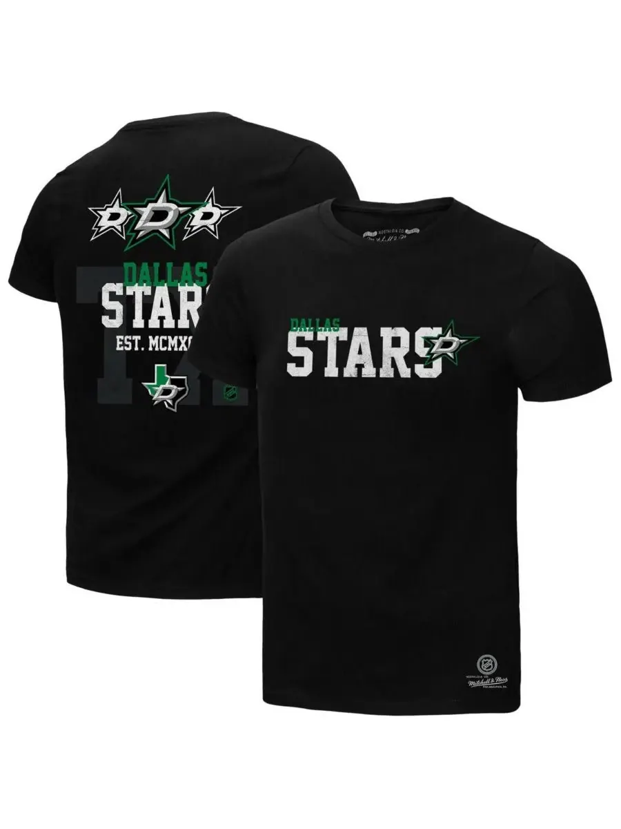 Mitchell & Ness Мужская черная домашняя футболка Dallas Stars