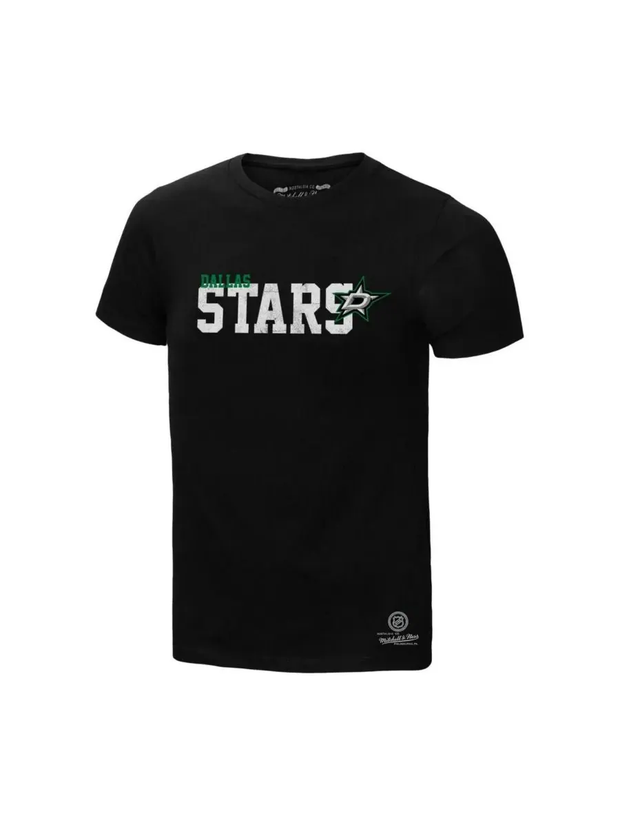 Mitchell & Ness Мужская черная домашняя футболка Dallas Stars — изображение 2 из 3, черный