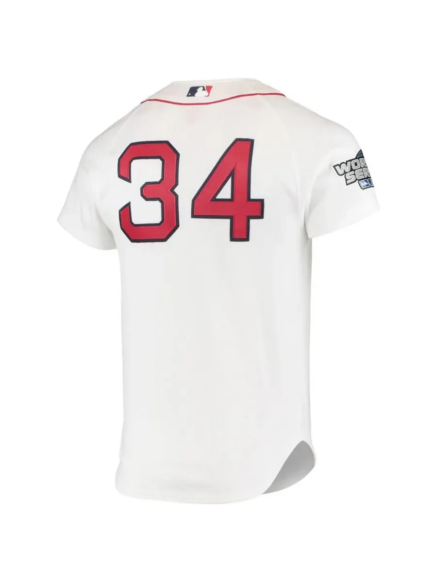 Mitchell & Ness Мужская белая домашняя футболка Дэвида Ортиса, Boston Red Sox, коллекция — изображение 3 из 3, белый