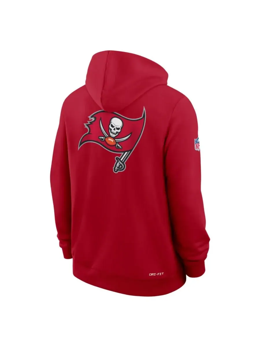 Nike Мужская красная толстовка на молнии Tampa Bay Buccaneers Sideline Standard Issue Utility — изображение 5 из 5, красный