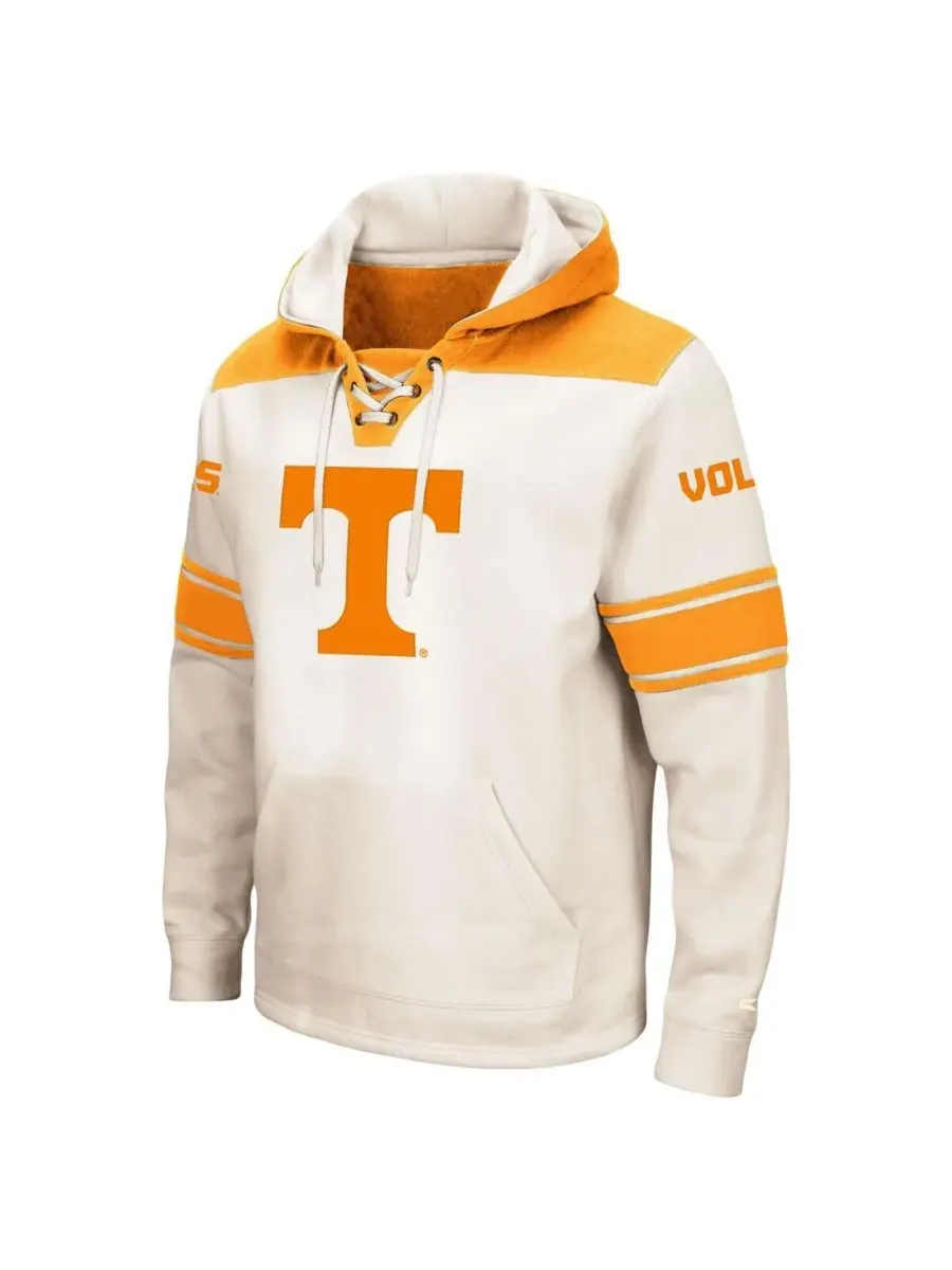 Colosseum Мужская кремовая толстовка с капюшоном и шнуровкой Tennessee Volunteers для высоких и — изображение 2 из 3, бежевый