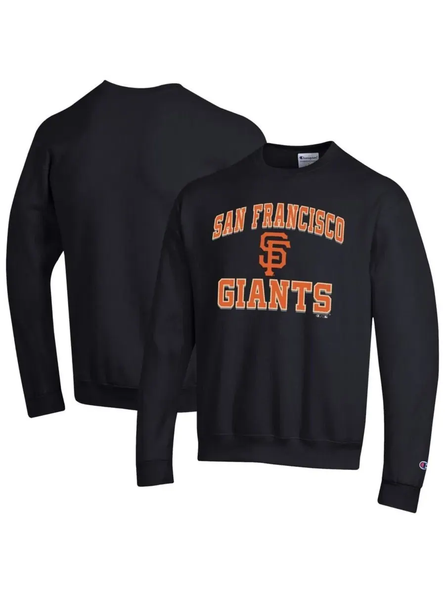 Мужская черная толстовка San Francisco Giants Heart Soul Powerblend Champion