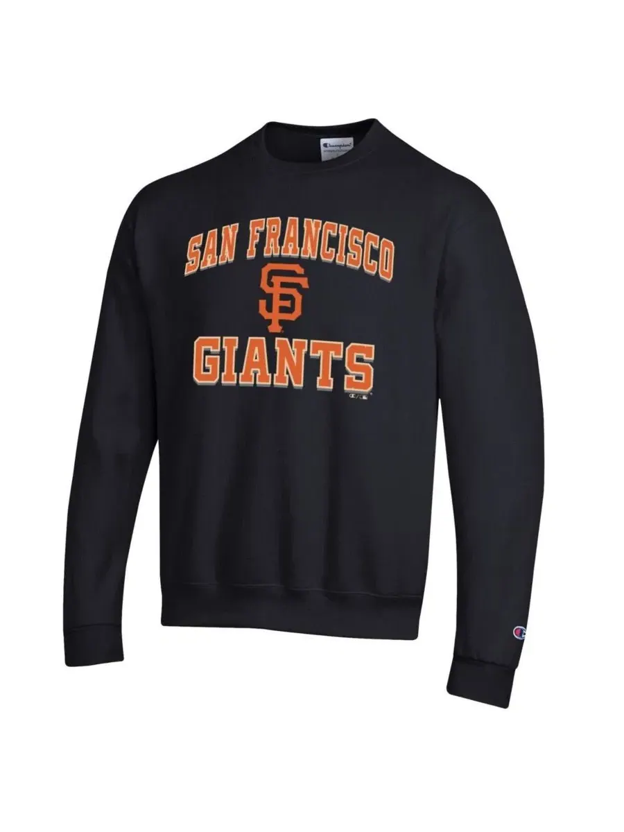 Мужская черная толстовка San Francisco Giants Heart Soul Powerblend Champion — изображение 2 из 3, черный