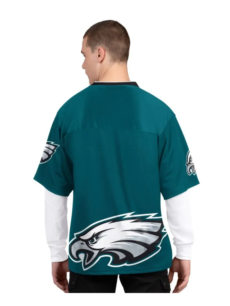 Комплект футболок с принтом Philadelphia Eagles — изображение 5 из 5, зеленый белый