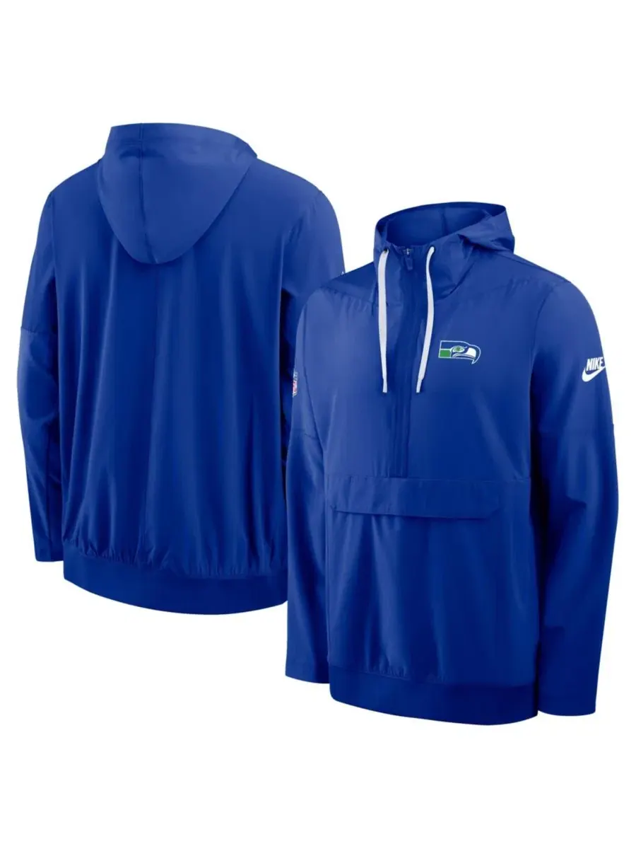 Ветровка с капюшоном и полузастежкой-молнией Seattle Seahawks Alt Anorak Nike