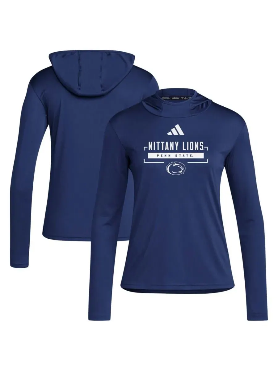 Женская футболка с капюшоном и длинным рукавом Penn State Nittany Lions D4T adidas