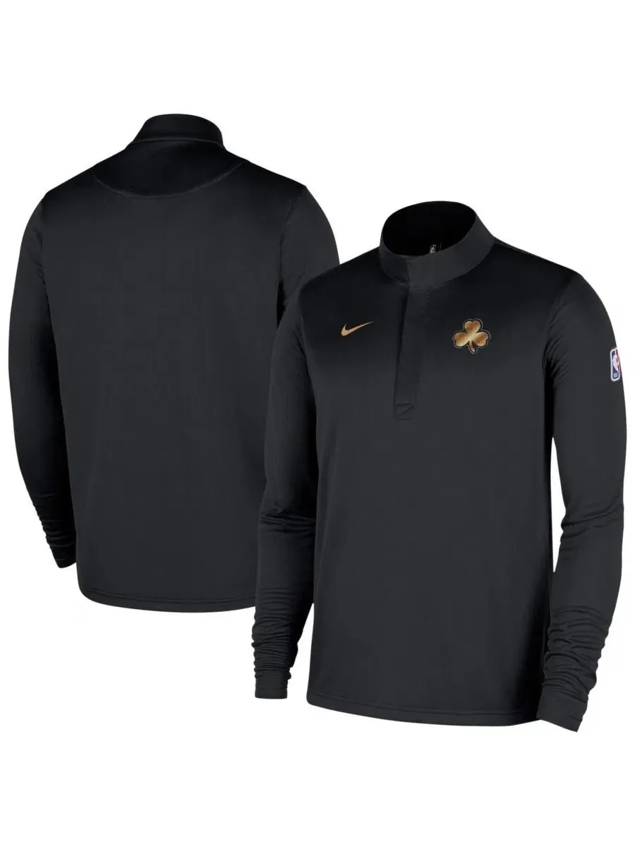 Толстовка с полузастежкой Nike Boston Celtics 2025/26 City Edition Remix Authentic Coaches Dri-FIT
