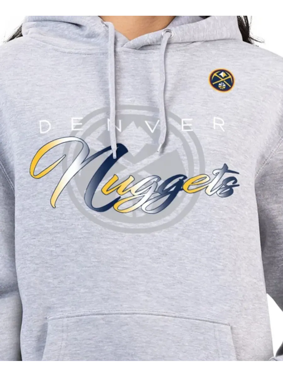 Женский худи с флисовой подкладкой Shadow Logo Tri-Blend Fleece Hoodie G-III 4Her by Carl Banks — изображение 3 из 3, серый