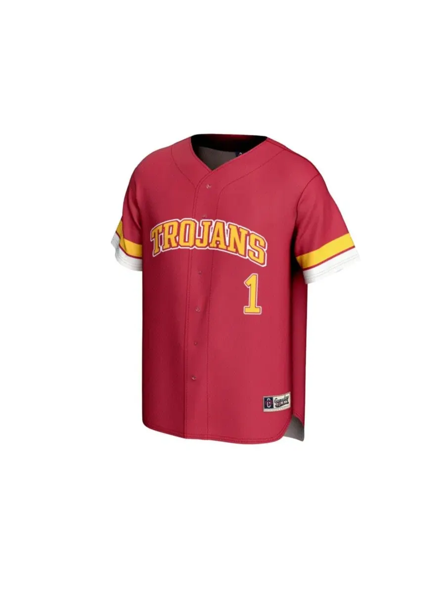 Бейсбольная джерси с принтом USC Trojans, модель 1 Cardinal Gameday Greats — изображение 2 из 3, красный
