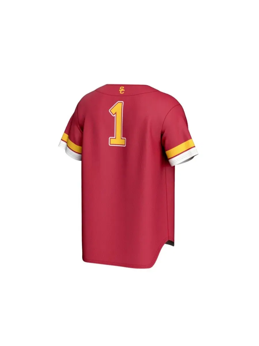 Бейсбольная джерси с принтом USC Trojans, модель 1 Cardinal Gameday Greats — изображение 3 из 3, красный