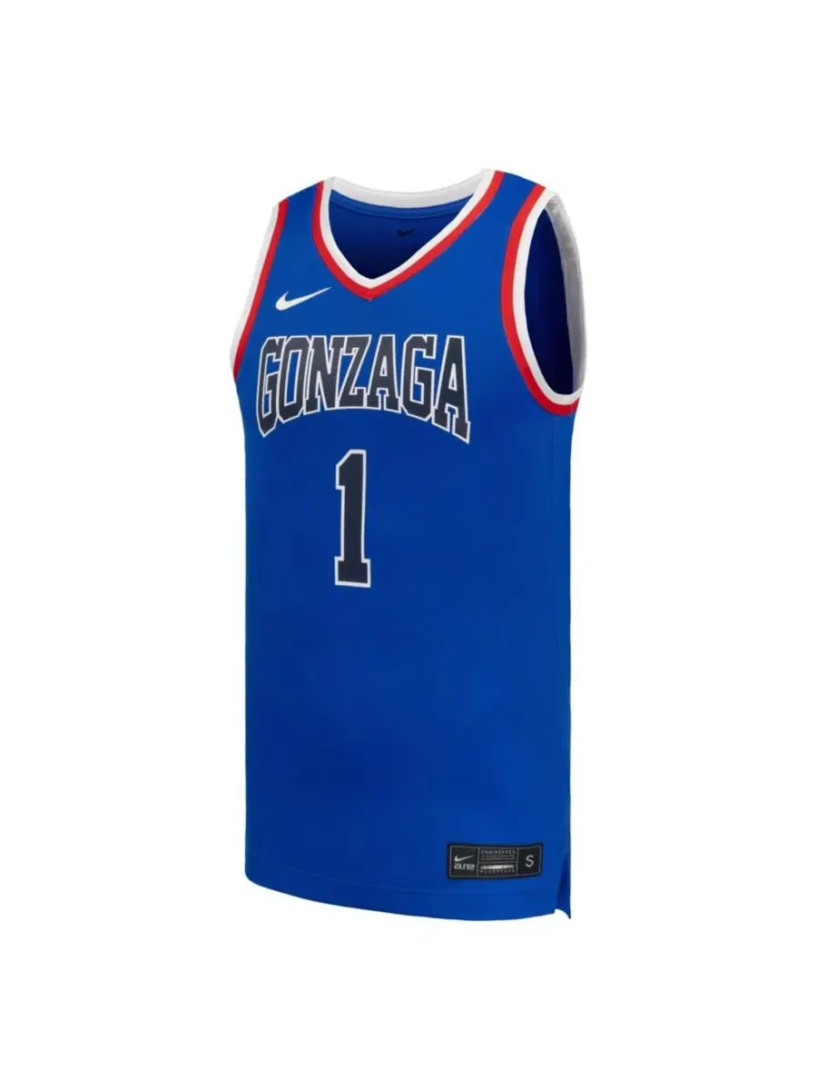 Мужская баскетбольная джерси Gonzaga Bulldogs Replica Nike — изображение 2 из 3, королевский