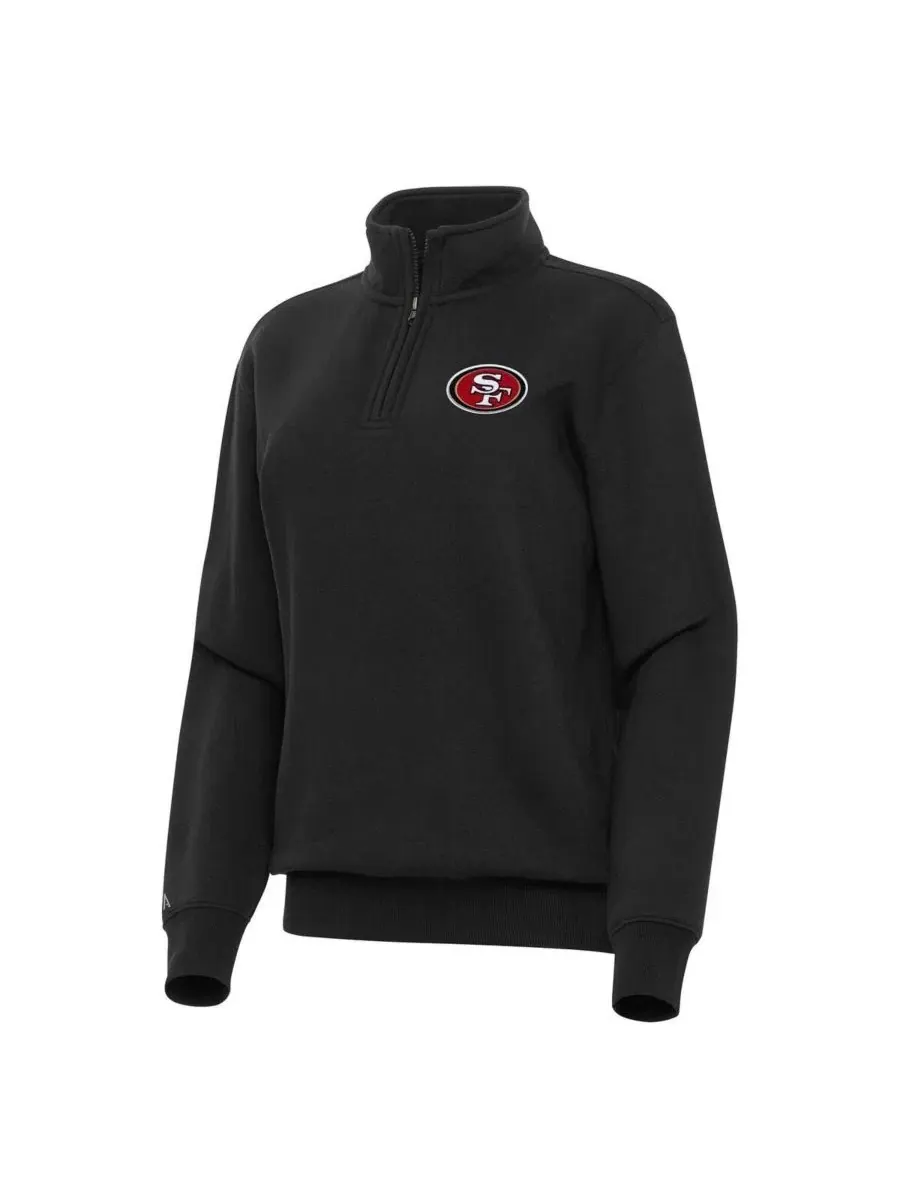 Женский свитшот Victory с четверть-замком San Francisco 49ers Antigua