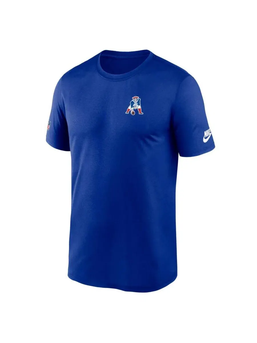 Футболка Nike Legend Performance с логотипом New England Patriots, Королевский — изображение 2 из 3