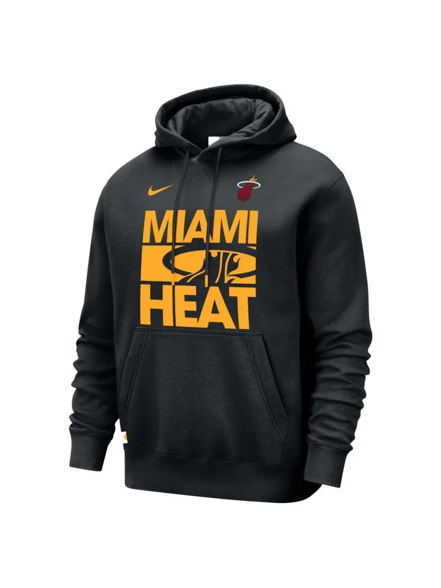 Мужской худи с капюшоном Courtside Club Nike — изображение 2 из 3, черный