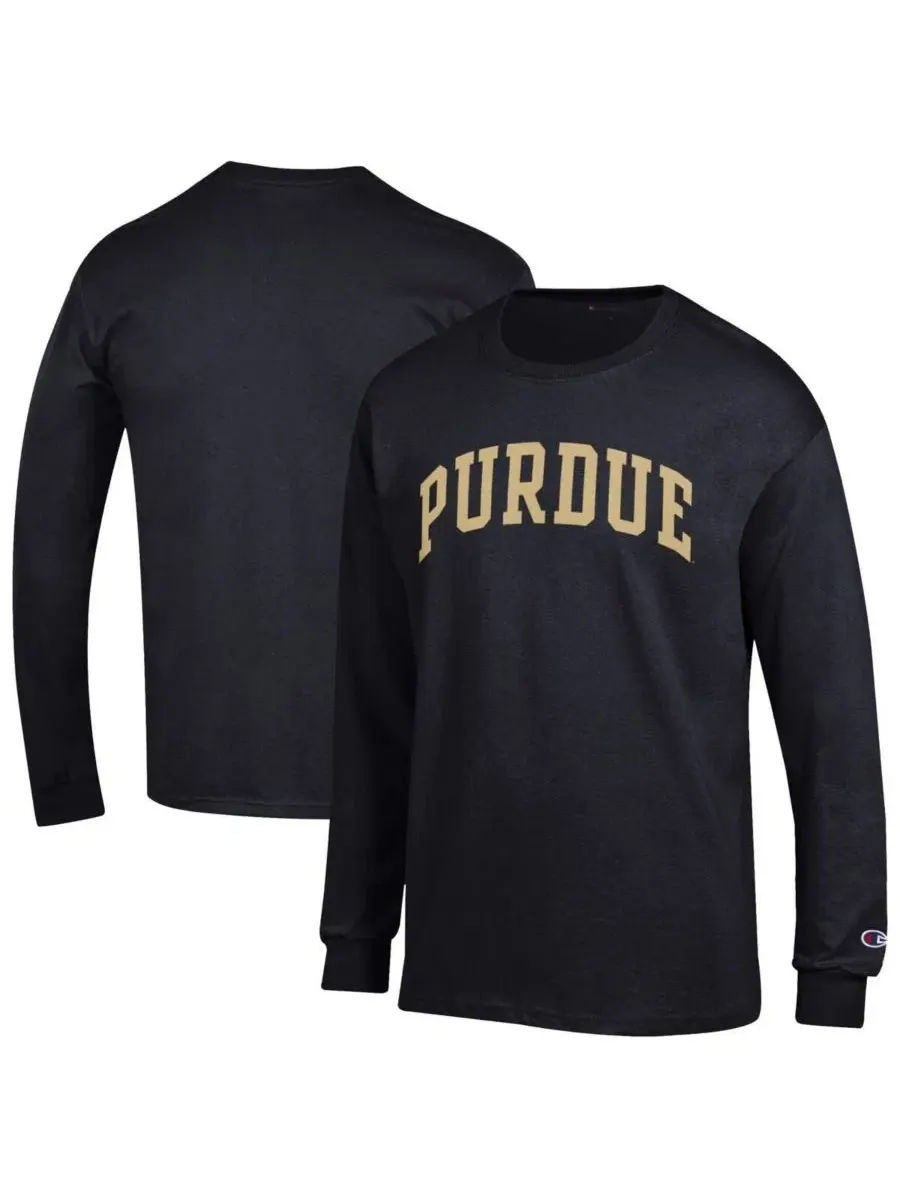Футболка с длинным рукавом с принтом Purdue Boilermakers Champion