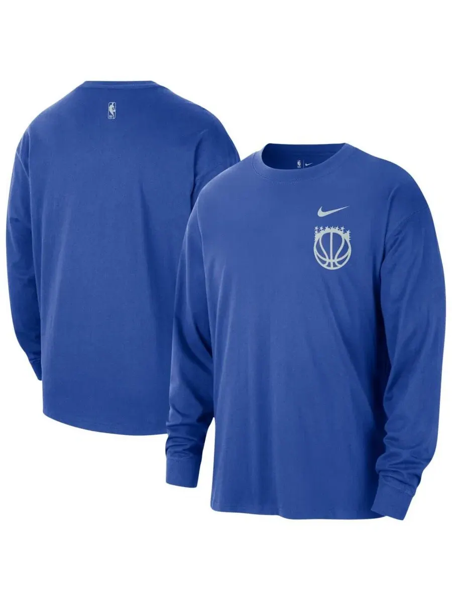 Футболка с длинным рукавом с принтом Orlando Magic 2025/26 City Edition Remix Essential Logo Mojo