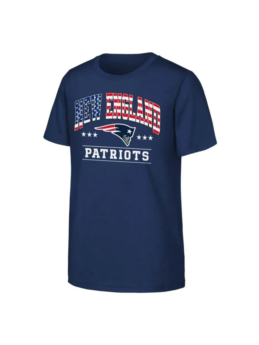 Футболка с принтом Americana Arch New England Patriots NFL — синий