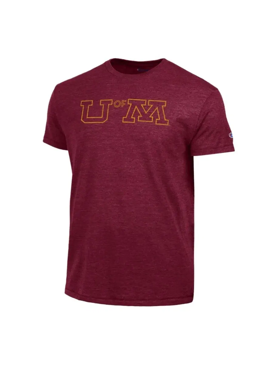 Футболка с принтом Triumph Tri-Blend Minnesota Golden Gophers Champion — изображение 3 из 3, коричневый