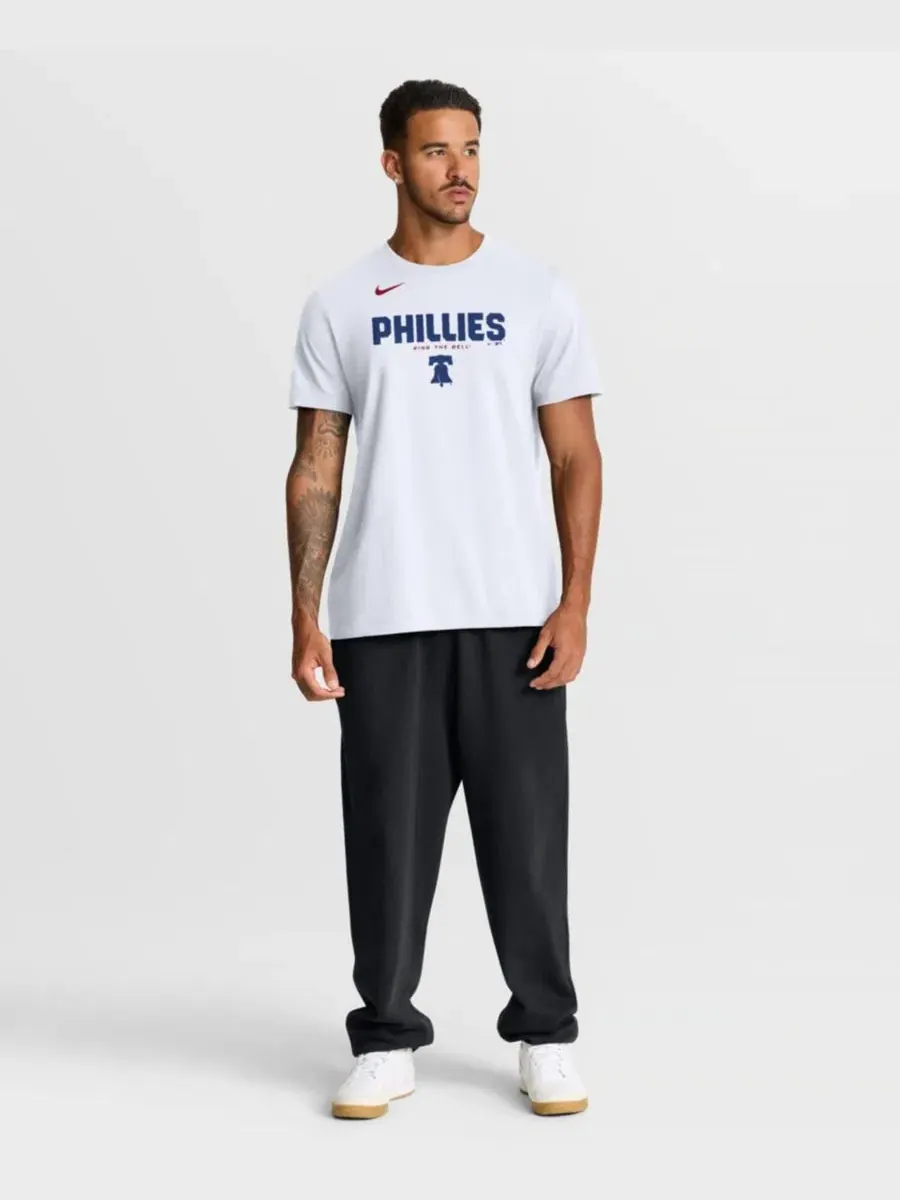 Футболка с принтом Philadelphia Phillies Nike — изображение 4 из 4, белый