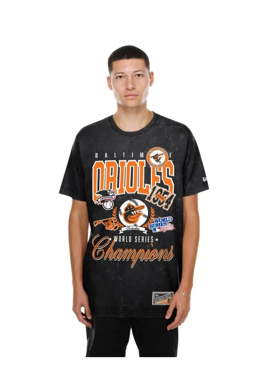Футболка из хлопка с принтом Baltimore Orioles New Era